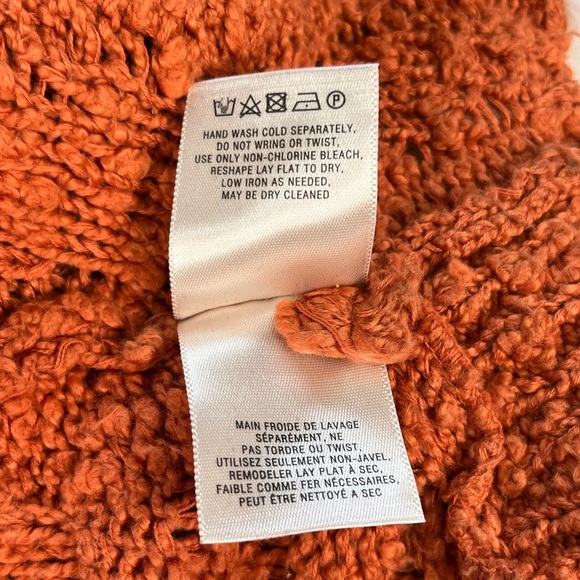 Anthropologie | Moth | Orange Crossed Cables Sweater - Picture 7 of 7